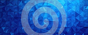 Abstract blue triangular grid, mosaic texture background, simple, vibrant, sharp