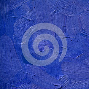 abstract blue ultramarine painting by oil on canvas, illustration, background