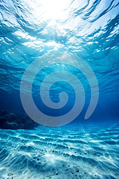 Abstract blue underwater background