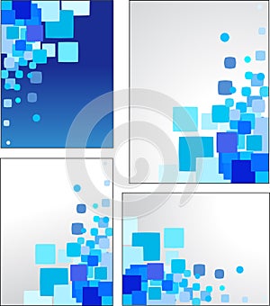 Abstract blue vector backgrounds