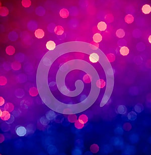 Abstract blue and violet circular bokeh background