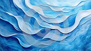 Abstract Blue Water Wave Texture Background