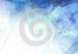 Abstract blue watercolor background