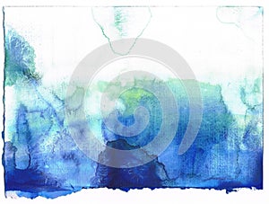 Abstract blue watercolor background. SELF MADE.