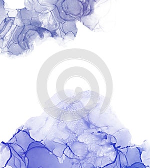 Abstract blue watercolor background with space for your text or image