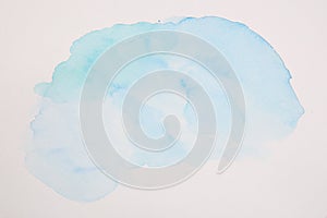 Abstract blue watercolor background texture