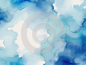 Abstract blue watercolor background. Watercolor background for your design.
