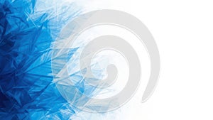 Abstract blue watercolor splash texture on white background