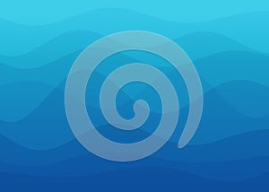 Abstract blue wave background