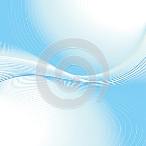 Abstract blue wave background