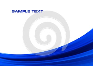 Abstract blue wave background