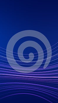 Abstract blue wave background. Data cloud concept