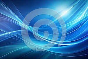 Abstract blue wave background design, website header