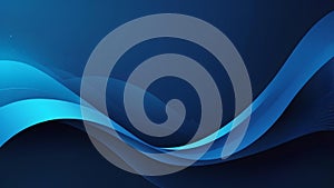 Abstract Blue Wave Background Technology Design
