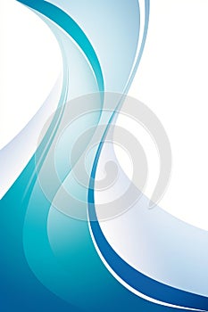 abstract blue wave background vector illustration