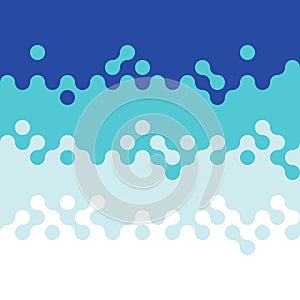 Abstract blue wave circle pattern background