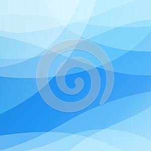 Abstract blue wave curve concept vector background