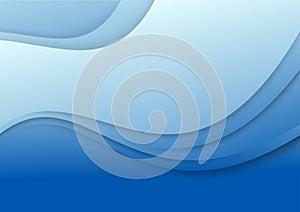 Abstract blue wave - 3d effect