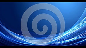 Abstract Blue Wave of Light and Energy