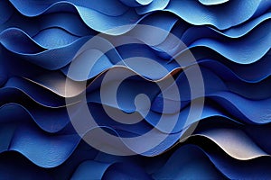 Abstract Blue Wave Pattern Background