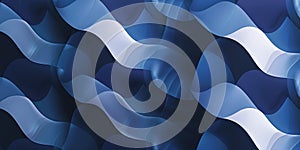 The abstract blue wave repetitive pattern polygon geometry in background. AIG51.