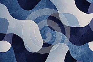 The abstract blue wave repetitive pattern polygon geometry in background. AIG51.