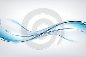 abstract blue wave vector background