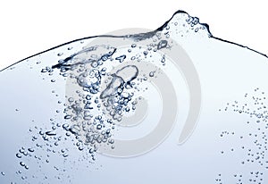 Abstract blue wave water background