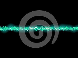 Abstract blue waveform. EPS 8