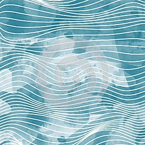 Abstract blue waves.