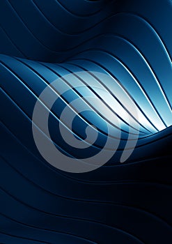 Abstract blue waves background