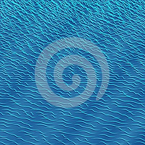 Abstract blue waves background like sea surface