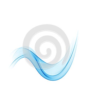 Abstract blue waves background. Vector design for banners, presentations, flyers, invitations.