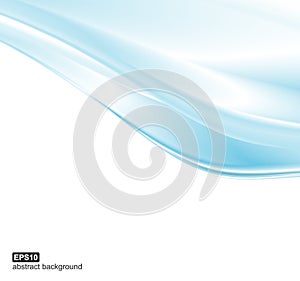 Abstract blue waves background. Vector illustration