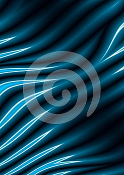 Abstract blue waves - fantasy background