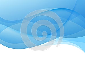Abstract blue waves - modern background