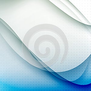 Abstract blue waves modern background