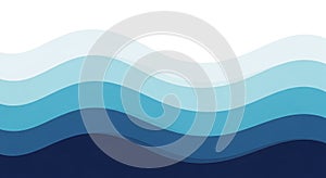 Abstract Blue Waves Modern Gradient Design Background