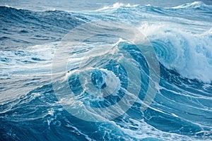 Abstract blue waves texture