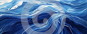Abstract blue waves texture