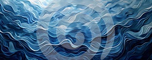 Abstract blue waves texture