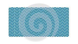 Abstract Blue Wavy Lines Seamless Pattern Background, vector design Generative AI