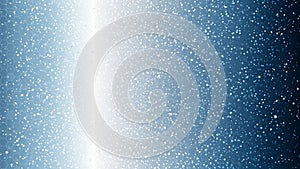 Abstract blue and white background with hexagonal pattern and light particles