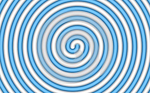 Abstract blue and white candy spiral background. Pattern design for banner, cover, flyer, postcard, poster, other. Round