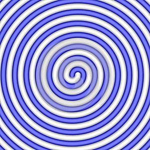 Abstract blue and white candy spiral background. Pattern design for banner, cover, flyer, postcard, poster, other. Round