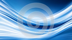 Abstract blue and white flowing waves
