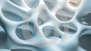 Abstract Blue and White Organic Texture Background