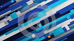 Abstract blue and white pattern