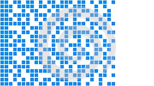 Abstract blue and white pixels background of geometric shapes simple flat style. Vector pattern. ready to use for cloth, textile,