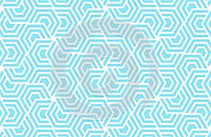 Abstract blue white polygon shape, geometric pattern background, swirl vector illustration, line art